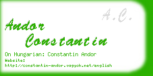 andor constantin business card